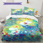 Multikakujutisega Voodipesu Tekikomplekt Tekikate Padjap&uuml;&uuml;r Kodu Dekoratsioon S&uuml;nnip&auml;evakingitus (1 * tekikott + 2 * padjap&uuml;&uuml;ri, ilma s&uuml;damikuta) 135x200cm
