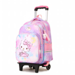 Hello Kitty laste 2-rattaline kohvri-seljakott