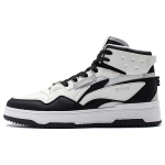 Li Ning Mountain Origin 2.0 Slip Resistant Abrasion Resistant High top Skateboard Shoes Women's Black White AGCT346-1 35 white