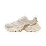 Li Ning Xingji Slip Resistant, Abrasion Resistant, Breathable Low top Chunky Sneakers Women's Ecru AGCV110-2 36