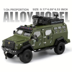 1:24 Sapihamba Tiigri Soomustatud Rahutustevastane Simulatsioonimudelauto Tsingisulam Avatavate Ustega K&otilde;rge Detailit&auml;psusega Kodu Lauaarvuti Kaunistus pruun