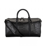 Jordan Suure Mahutavusega Kogu Pind Tr&uuml;kitud Metallist Logo S&uuml;nteetilisest Nahast Spordikott Crossbody Kott Tassikott Korvpallikott Reisikott JD2123023GS-001 Black