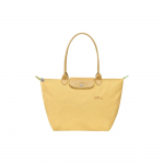 Longchamp Le Pliage Green 31 &Uuml;hev&auml;rviline Tikitud Logo Klapp-t&otilde;mblukuga Sulgemine Taaskasutatud Pol&uuml;amiidist L&otilde;uend Nahkdetailidega Kandekott 1899919A81 Basic Set (Bag)