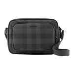 Burberry Paddy Reguleeritav Crossbody T&otilde;mblukuga Ruuduline Kunstnahast ja Puuvillasest Kangast &Otilde;lakott Meeste &Otilde;lakott S&uuml;gavhall 80740991 Basic Set (Bag+Dust Bag)