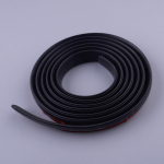 2M x 25mm T-Shape Rubber Car Front Windshield Edge Seal Strip Guard Trim Protector Universal Black