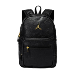 Jordan Tume Muster Tekstuur Kuldne Silt PU Seljakott Tavaline Unisex Paar Unisex seljakott Must IQ2944-010 Black & Gold