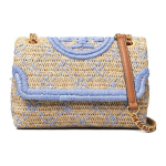 Tory Burch Fleming Flap pehme nahast kootud &otilde;lakott v&auml;ike naiste kotid helesinine 64426-921 Basic Set (Bag+Dust Bag)