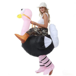 Halloween'i t&auml;iskasvanu-laste t&auml;ispuhutav flamingo-jaanalinnu kost&uuml;&uuml;m pidudeks ja esinemisteks XXS white