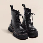 S&uuml;gis- ja talve paksude taldadega Briti stiilis saapad naistele, kevadised &uuml;ksikud saapad, l&uuml;hikesed saapad, retro h&otilde;&otilde;rutud v&auml;rviga biker-saapad 40