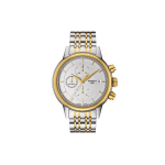 Tissot Carsoni seeria Automaatne mehaaniline liikumine 18K kuld Kolme silmaga kronograaf Multifunktsionaalne kalender &Auml;ri moodne kell T085.427.22.011.00 Regular Watch Box,White Dial
