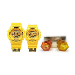 Casio Little Bee Mesi purgi kinkekarp Eriline tagak&uuml;lje graveering Elektrooniline mehhanism Vaikne rihm Unisex kellad Kollane SLV-22A-9APFH Yellow