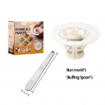 Baozi valmistamise masin Toidukindel materjal K&auml;ep&auml;rane Baozi saiapuru vorm koduk&ouml;&ouml;ki Algajatele &Uuml;limalt lihtne kasutada ja puhastada valge