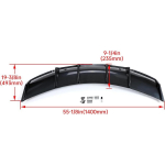 Tagumine difuusor &uuml;hildub 20172025 Tesla Model 3 Sedaaniga V stiilis tagumise kaitseraua difuusori huul Valance Splitter kerekomplekt ABS-plast United States