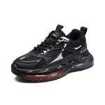 Uued Meeste Mood V&otilde;rk Tossud V&auml;ljas Tenis Platvorm Libisemisvastased Mugavad Hingavad Vabaaja Jooksu Trendikad Kingad Zapatos 39 must