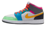 Air Jordan 1 Mid SE GS 'Mitmev&auml;rviline' FN1190-100 37.5