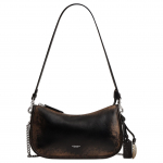 Coach Waverly 24 Vintage Disain Nahast Crossbody &Otilde;lakott Keskmine Naiste kotid Must Pruun CCC65-LHPMZ Basic Set (Bag+Dust Bag)
