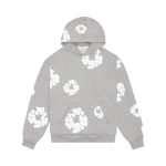 Naiste ja meeste kapuuts, vabaajaprinteriga retro suur pullover, pikkade varrukatega kampsun S white