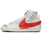 Nike Blazer Mid 77 Jumbo Valge Habanero Punane Unisex Tossud Rattan DD3111-102 42.5