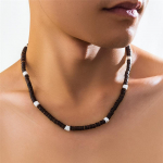 Vintage Rannik Boho Surfar Kookospuu Puidust Kett Kaelakee Meestele Lihtne Geomeetriline H&otilde;imkondlik Etniline Helmed Choker Kaelakaunistused Uus