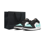 Jordan Air Jordan 1 Tiffany Low top Vintage Basketball Shoes Men's Green 553558-165(Team2267-) 44 black