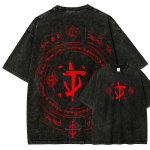 Doom Anime Armastaja Pesitud T-s&auml;rk Aastaringselt Riietus Uus Mudel Isikup&auml;rane R&otilde;ivad Suurused &Uuml;ks Size Unisex k&otilde;rge kvaliteet kuum toode pehme L black