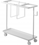 Yamazaki Fitnessitarvete Hoiuriiul x x Torniga 1989 Rattad, Valge, U.. L50.3 S18.5 K45.5cm (sealhulgas rattad), seeria, mudel. valge