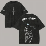 benber Gojo Nah Id Win T-s&auml;rk Jujutsu Kaisen Meeste Vintage Happepesu &Uuml;lem&otilde;&otilde;duline Yk Meem Anime Tsitaat Streetwear &Uuml;lem&otilde;&otilde;duline Puuvillane Harajuku T-s&auml;rgid S