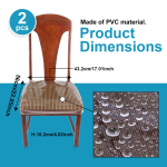 2/4/8 tk L&auml;bipaistvad toolikatted PVC Veekindel S&ouml;&ouml;gitoolide Kaitsja Kriimustusvastane Istmepadi Kaitsekate K&ouml;&ouml;ki 2Pcs puhas