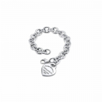 TIFFANY &CO Return to Series S&uuml;damekujuline 925 H&otilde;bedast K&auml;ev&otilde;ru Naiste H&otilde;bedane 67127838-H&otilde;bedane 6,5 tolli h&otilde;be