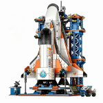Uued suured raketi ehitusklotsid Lennunduslennuk Astronaut Mehaaniline m&auml;nguasi DIY klotsid Poiste m&auml;nguasi S&uuml;nnip&auml;evakingitus NO BOX