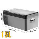 15-55L autojahuti, 12V autoj&auml;&auml;kapp, -4℉-50℉ reguleeritav vahemik, 12/24V DC ja 100-240V AC kompressorik&uuml;lmik v&auml;litingimusteks