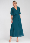 Elegantne Volditud Kleit - Kleit Keepiga - Meresinine M1209 R. S/M
