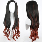 Anime Kamado Nezuko Cosplay Kost&uuml;&uuml;m Demon Slayer Kimetsu No Yaiba Kost&uuml;&uuml;mid Kimono Haori Parukas Puukingad &Uuml;likond T&auml;iskasvanutele Lastele Hallow Kids 110CM&Other must