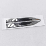 Kuumad 2 tk Rline R GTI GLI Embleem Auto Poritiiva K&uuml;ljetiib Autokleebise Tarvikud Volkswageni VW Golf MK8 Polo Passat Magotan Tig tp3 jaoks 1Set (2Pcs) black
