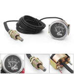 12V Veetemperatuuri n&auml;idik 2 52MM Mehaaniline h&auml;ire 50-120℃/130-250℉ Veetemperatuuri m&otilde;&otilde;tur Kollane valgustus NPT 1/2 Andur nagu n&auml;idatud v&auml;rv