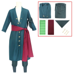 Fantasia Wano riik Roronoa Zoro Cosplay Kimono Anime Piraat Disfraz Kost&uuml;&uuml;m Mehed Meessoost Halloweeni Karnevali Peo R&otilde;ivad Children 130 brown
