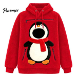 J&otilde;uluteemaline riietus Lemmiklooma kandekoti kapuutsiga sviiter Naistele Meestele, Pullover K&auml;ngurutaskuga V&auml;ikestele Kassidele Koertele, Pehme Fliis Soe 2XL red