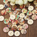 50 tk Eiffeli torn Lill 2 auguga Puidust n&ouml;&ouml;bid &Otilde;mblemine DIY K&auml;sit&ouml;&ouml; Scrapbooking