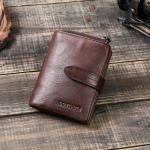 KONTAKTIDE RFID Crazy Horse Lehma nahast Meeste Rahakott Kaardihoidja M&uuml;ndi Rahakott T&otilde;mblukk V&auml;ike meeste Rahakott Mark Rahakotid kohv