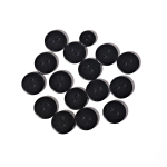 Vaigu&otilde;mblusnupp Scrapbooking &uuml;mmargune valge must 2 auku 9/10/11,5/15/18/20/23/25 mm 15mm 50pcs