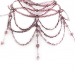 Les Tr&eacute;sors De Lily [D1210] &ndash; disainer choker 'Kianda Supreme' Purple lilla