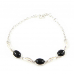 Les Tr&eacute;sors De Lily [H3480] - h&otilde;bedane k&auml;ev&otilde;ru  D&eacute;esse Noir de Jais  h&otilde;be-must (roodiumiga kaetud) - 5 mm must