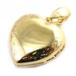 Les Tr&eacute;sors De Lily [M8768] - Pendentif Cassolette plaqu&eacute; or 'Love Secrets' dor&eacute; - 20 mm kuld