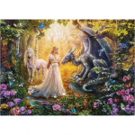 Diamond Mosaic Dragons Beauty 5D Teemantmaal Ristpistes Teemanttikandid 20X30CM