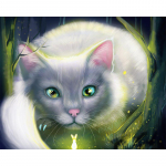 DIY 5D ristpistes j&otilde;ulukink loomale kassile teemantmaaling teemanttikandid 20X30CM