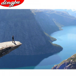 Teemanttikandid Loomade k&auml;sit&ouml;&ouml; Teemantmaaling Ristpistes Kodukaunistus K&auml;sitsi valmistatud pilt kividest 20X30CM