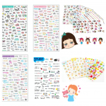 Petit Fancy kleebis mitut t&uuml;&uuml;pi komplekti 40 valikuga (disain/korea/p&auml;evik/n&auml;oilme/loom/lill/&ouml;ine helendav//dinosaurus) 1.da5143+da5162+Schumel