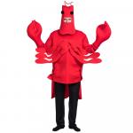 T&auml;iskasvanud mehed naised unisex mereloomad homaari kost&uuml;&uuml;m uhke kleit Halloweeni peo naljakas riietus One size punane