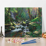 K&auml;sitsi maalitud l&otilde;uend DIY maalimine numbrite j&auml;rgi Kodukaunistuse numbrid &Otilde;limaal Digitaalne &otilde;limaal 40x50cm no frame