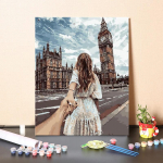 Numbrid &otilde;limaal Digitaalne &otilde;limaal DIY maalimine numbrite j&auml;rgi Kunst Kodukaunistus l&otilde;uend 40x50cm no frame